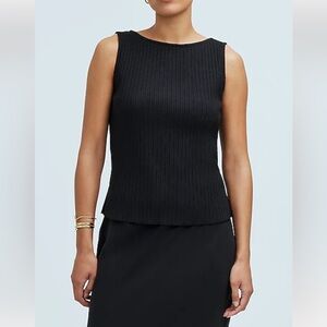 Madewell Ribbed Boatneck Tank NWT Size XS